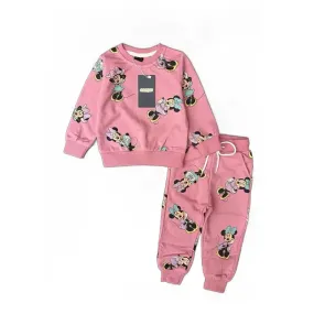 0-5Age Cartoon Baby Girl's Tracksuit Autumn Loose Fashion Children Sweatshirt Crewneck Toddler Costume Kids Sweatpants Set