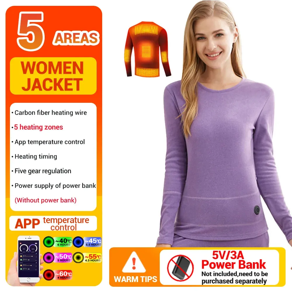 1 - AC - APP-Controlled Heated Jacket: USB-powered fleece, warm and convenient for winter