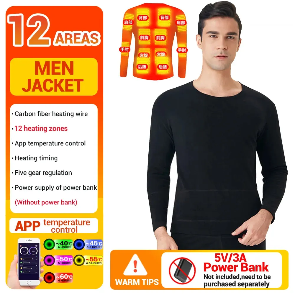 1 - AC - APP-Controlled Heated Jacket: USB-powered fleece, warm and convenient for winter