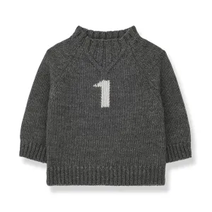 1  In The Family Leo Grey Number One Sweater