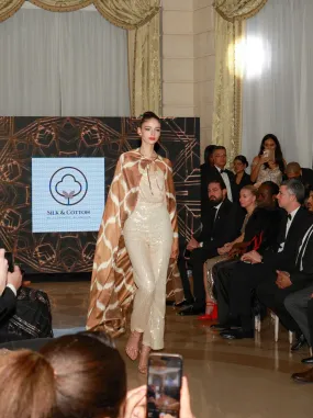 100% Silk Cape “Chocolatier de Monaco”