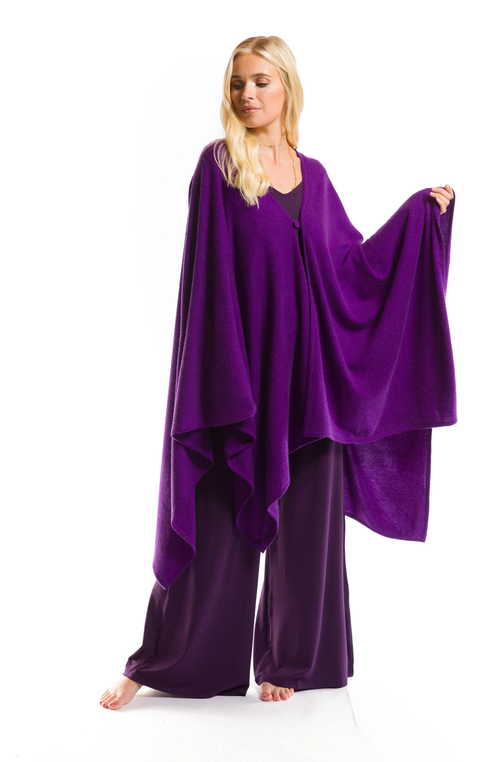 2 PLY AVALON CASHMERE CAPE PURPLE