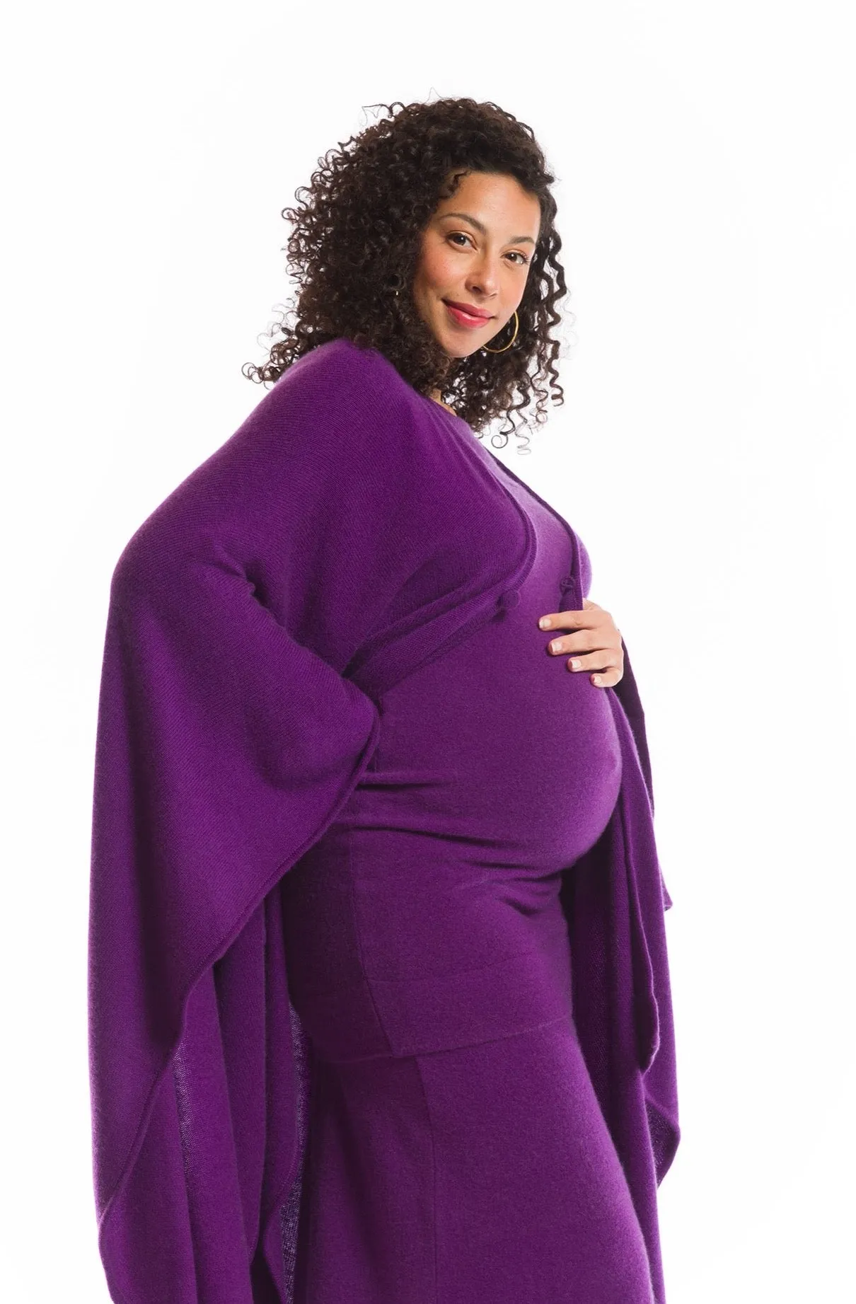 2 PLY AVALON CASHMERE CAPE PURPLE