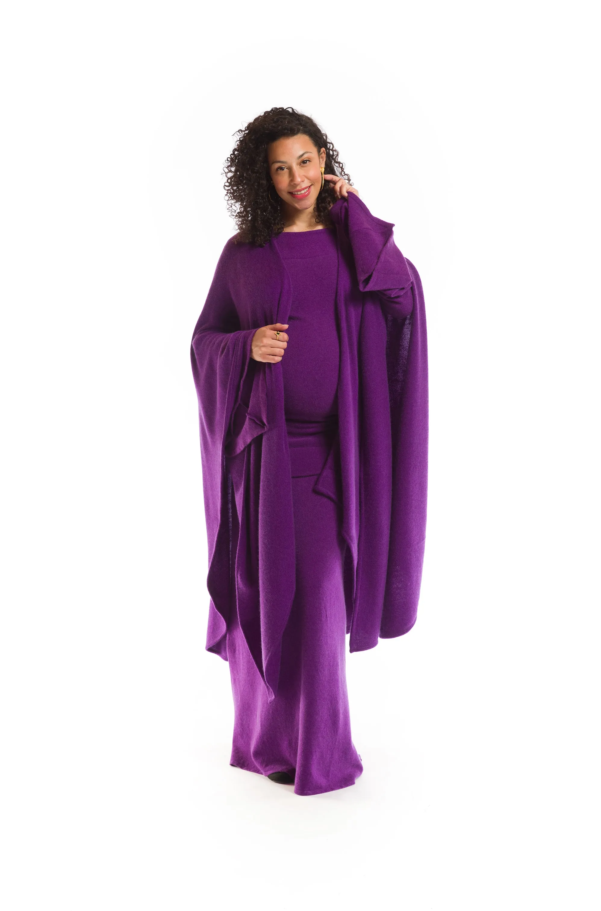 2 PLY AVALON CASHMERE CAPE PURPLE