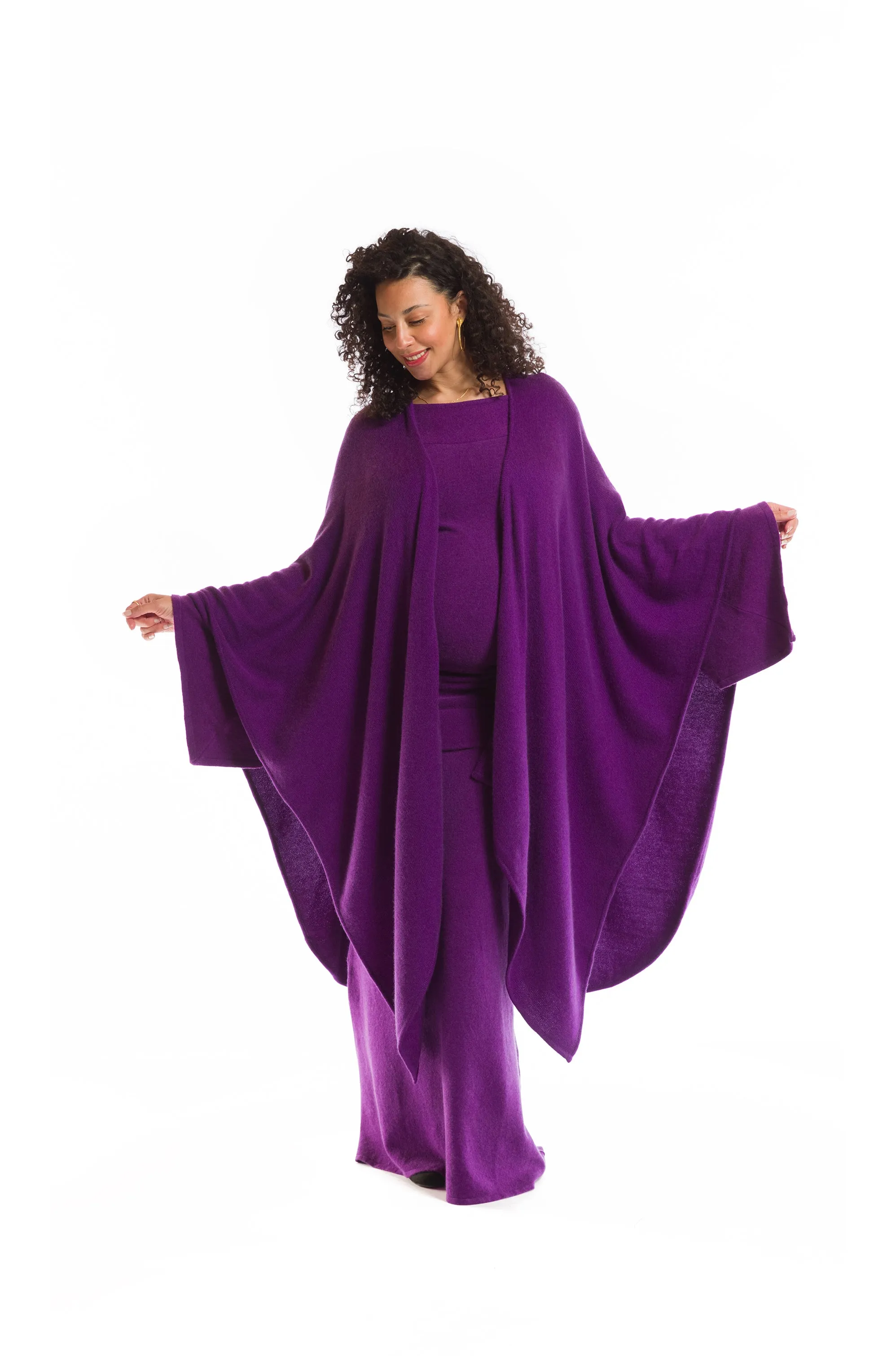 2 PLY AVALON CASHMERE CAPE PURPLE