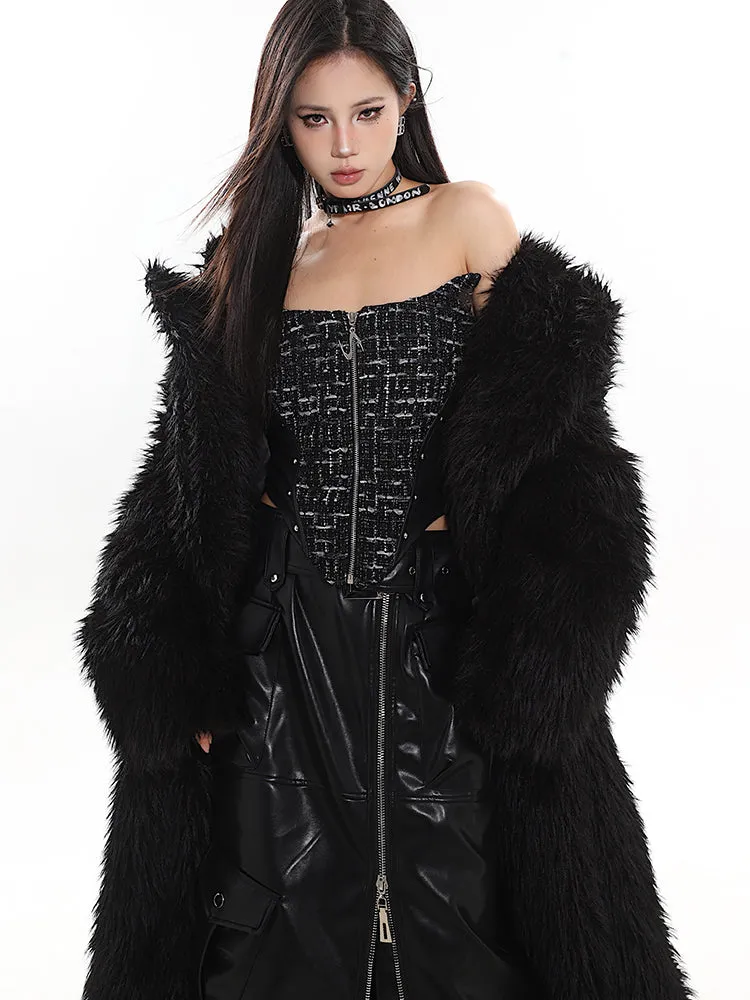 【23s December.】High-end Lapel Long Fur Coat