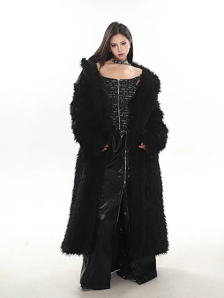 【23s December.】High-end Lapel Long Fur Coat