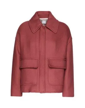 8 By Yoox Women Coat Brick red 14 UK