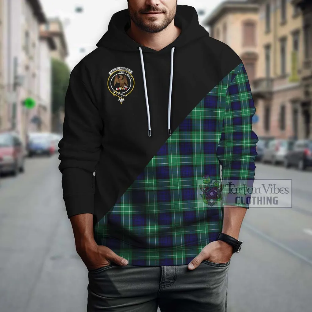 Abercrombie Tartan Hoodie with Family Crest and Military Logo Style