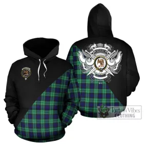 Abercrombie Tartan Hoodie with Family Crest and Military Logo Style