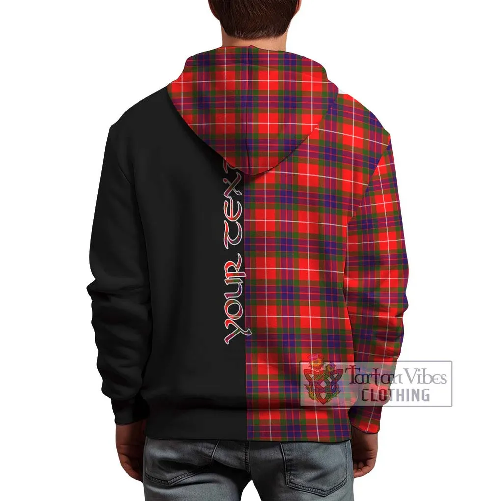 Abernethy Tartan Hoodie with Family Crest and Half Of Me Style