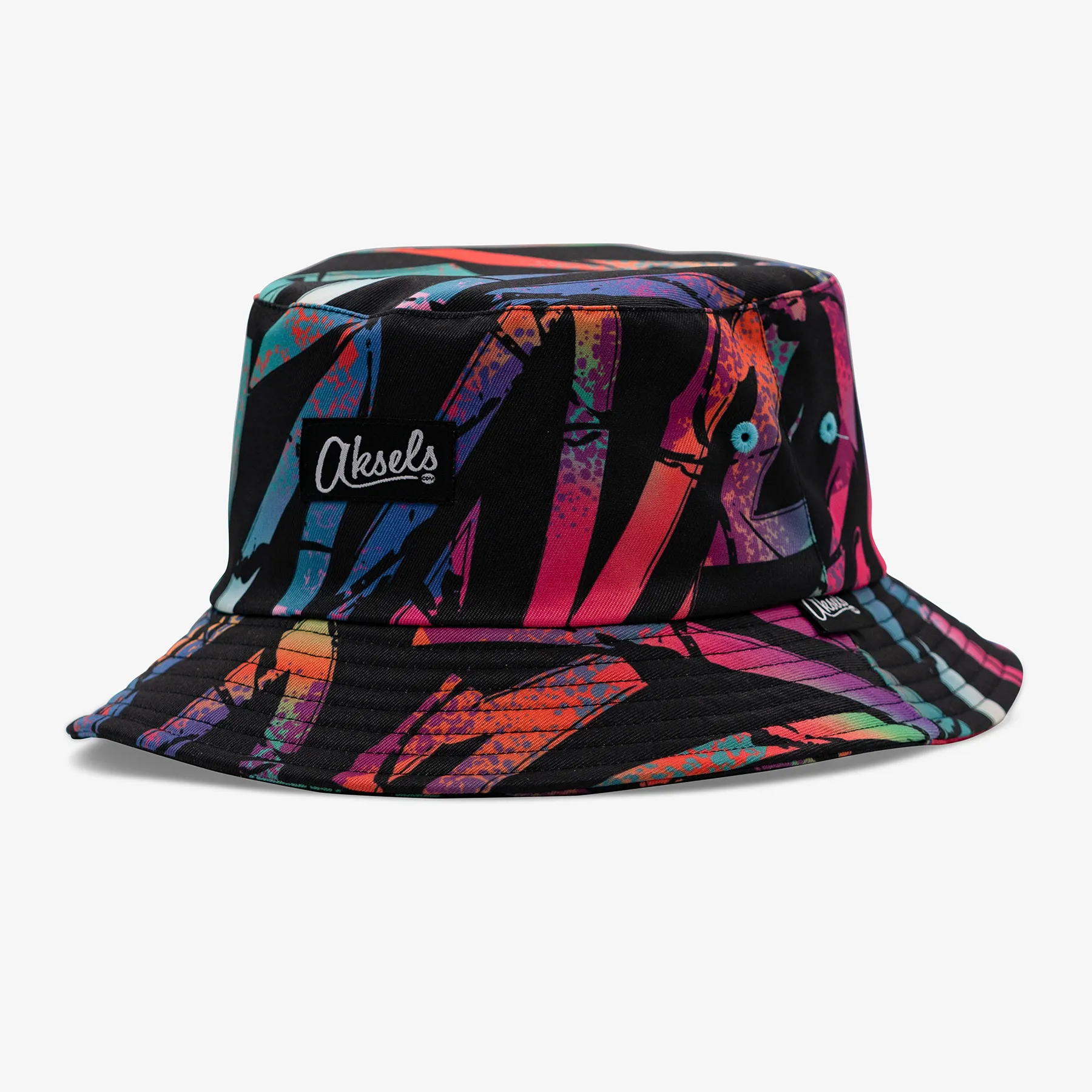 Abstract 90's Short Brim Bucket Hat