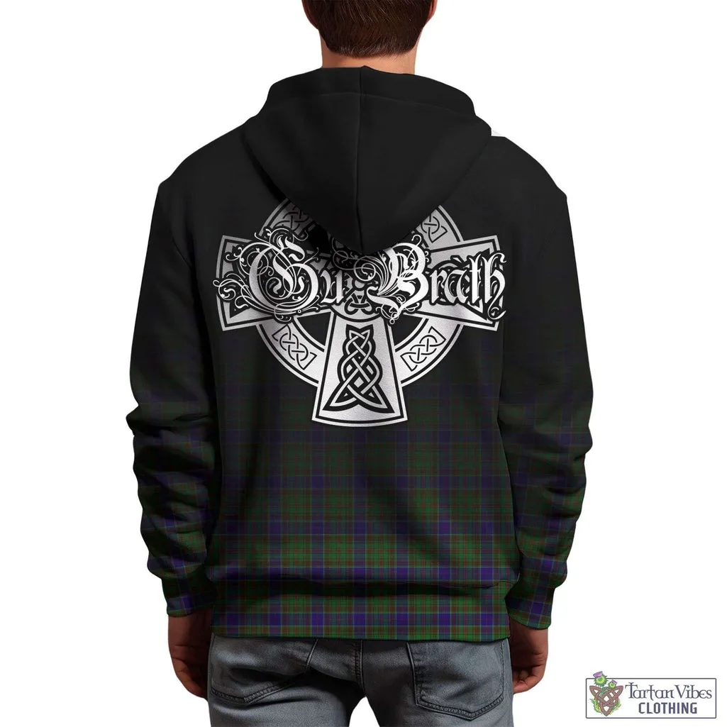 Adam Tartan Hoodie Featuring Alba Gu Brath Family Crest Celtic Inspired