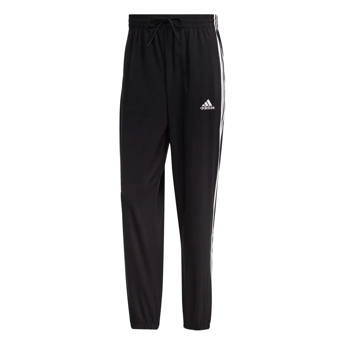 adidas Men's Aeroready Essentials Elasticated Cuff Woven 3-Stripes Pants