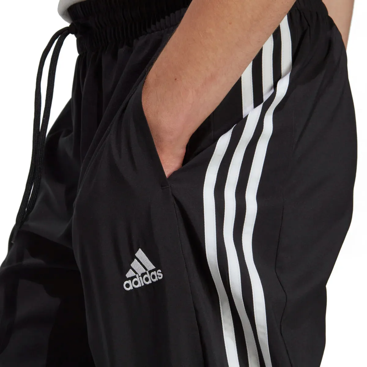 adidas Men's Aeroready Essentials Elasticated Cuff Woven 3-Stripes Pants