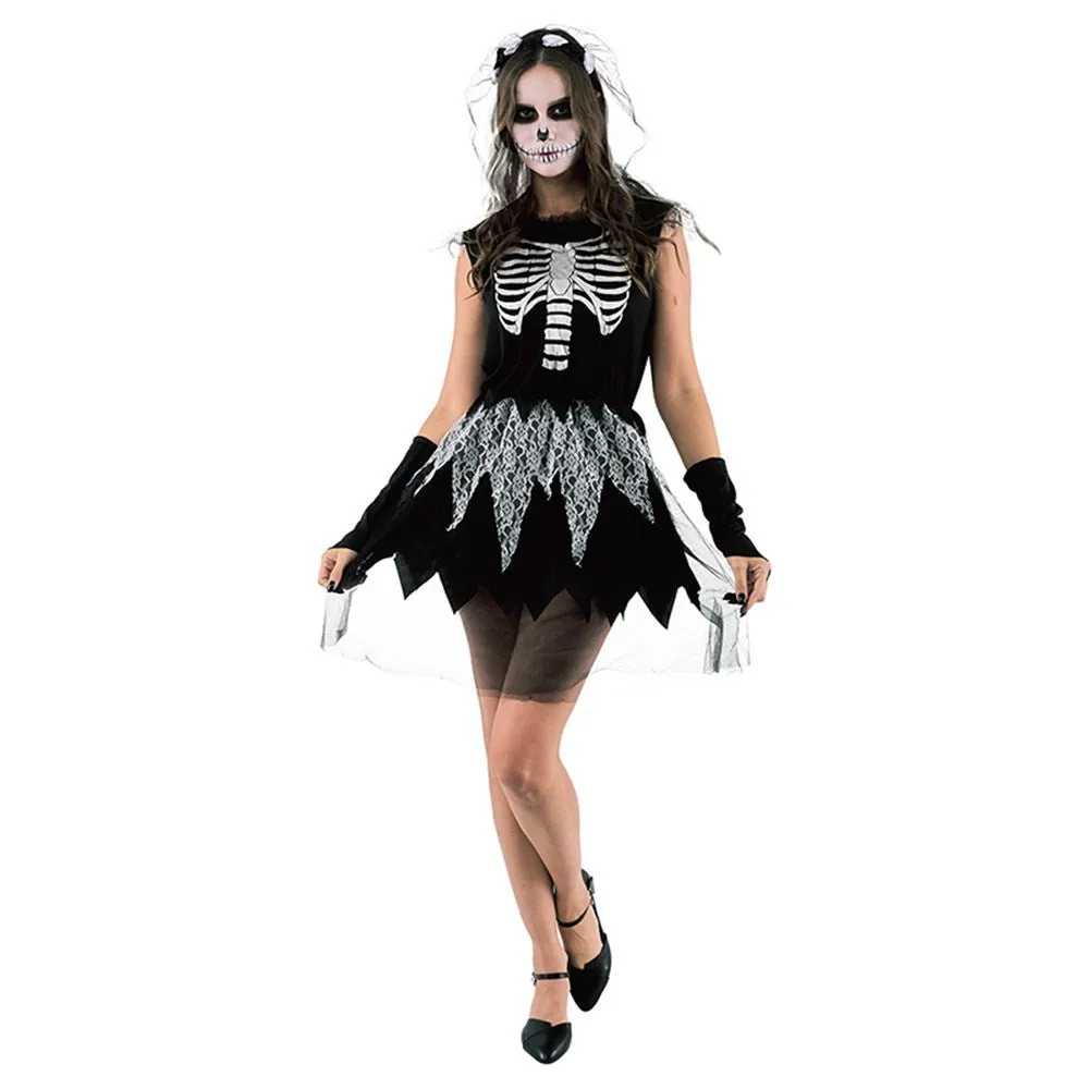 Adult Skeleton Bride Costume