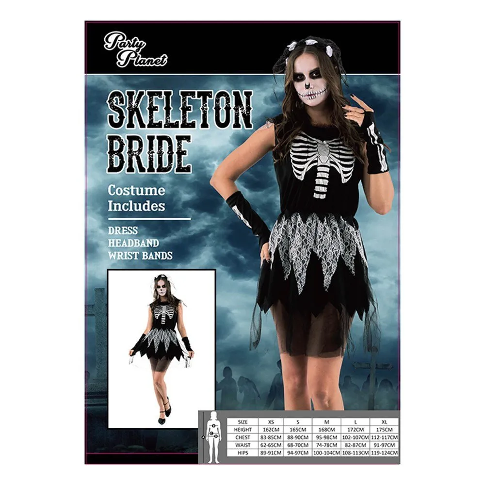 Adult Skeleton Bride Costume