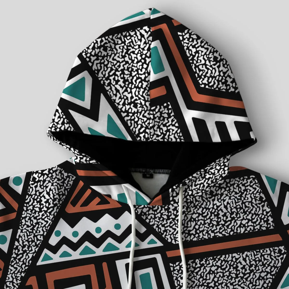 African Geometric Pattern All-over Hoodie