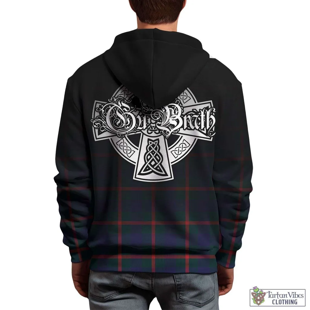 Agnew Tartan Hoodie Featuring Alba Gu Brath Family Crest Celtic Inspired