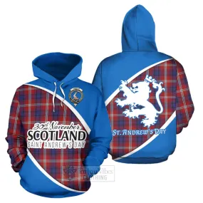 Ainslie Family Crest Tartan Hoodie Celebrate Saint Andrew's Day in Style