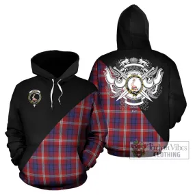 Ainslie Tartan Hoodie with Family Crest and Military Logo Style