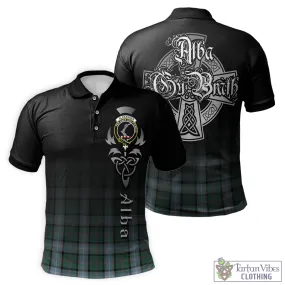 Alexander of Menstry Hunting Tartan Polo Shirt Featuring Alba Gu Brath Family Crest Celtic Inspired