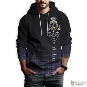 Alexander of Menstry Tartan Hoodie Featuring Alba Gu Brath Family Crest Celtic Inspired