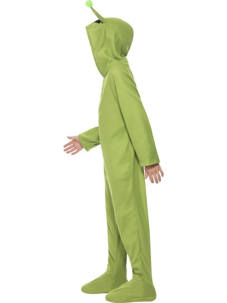 Alien Green Space Martian Fancy Dress Kids Costume