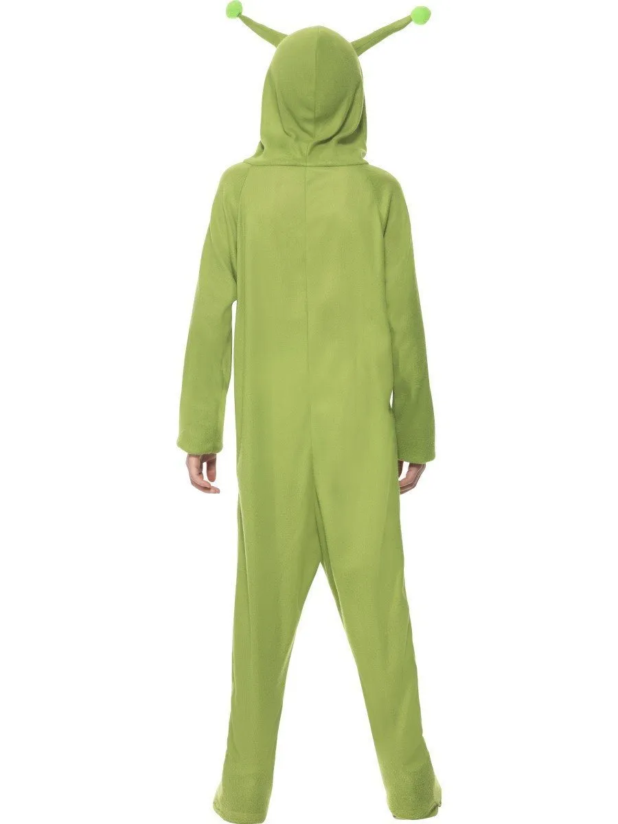 Alien Green Space Martian Fancy Dress Kids Costume