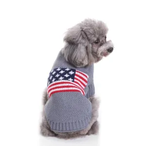 American Flag Dog Sweater