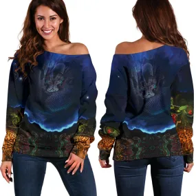 Anaconda || Off Shoulder Sweater || by Cosmic Shiva