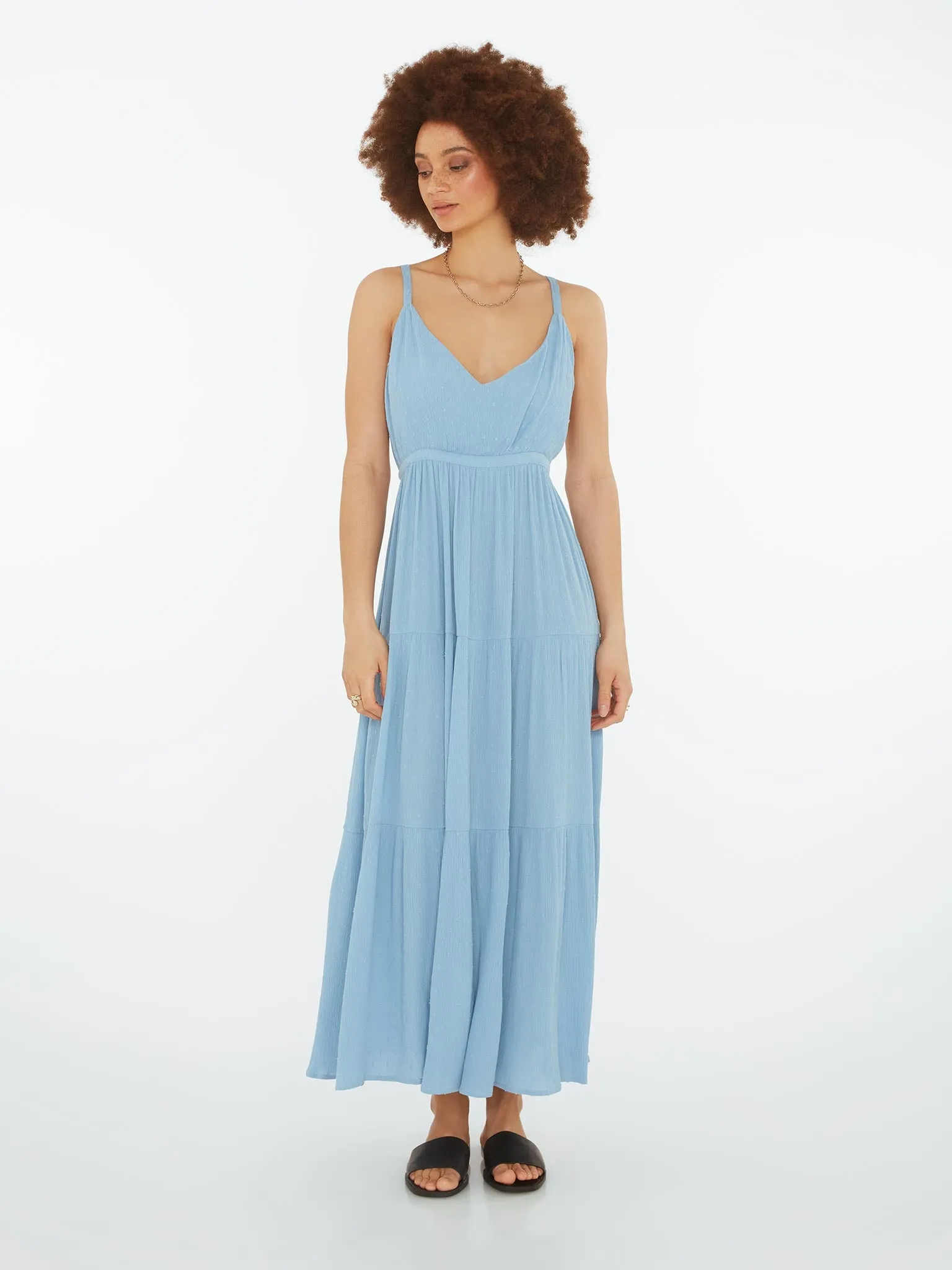 Angelica Maxi Dress in Blue