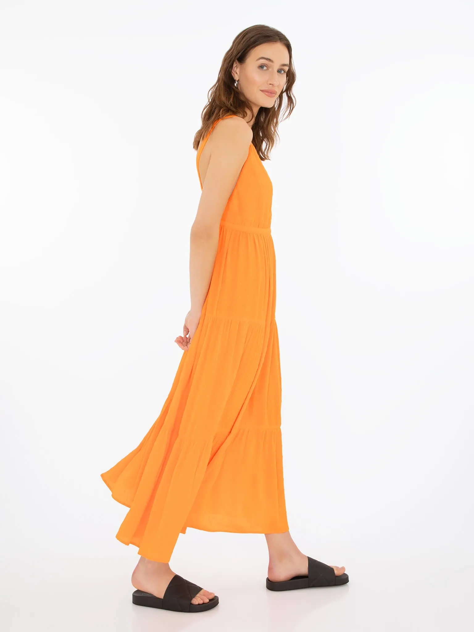 Angelica Maxi Dress in Orange