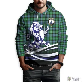 Arbuthnot Ancient Tartan Hoodie with Alba Gu Brath Regal Lion Emblem