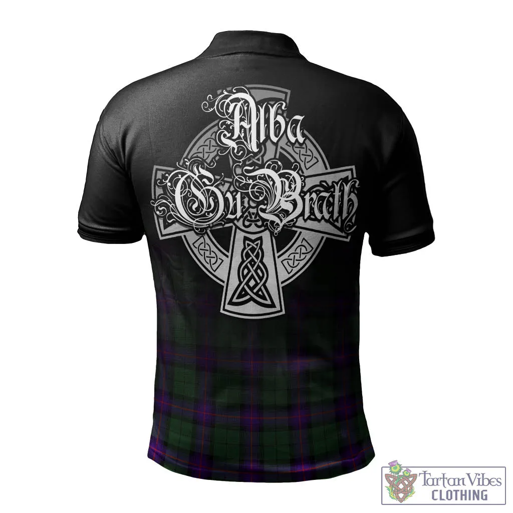 Armstrong Modern Tartan Polo Shirt Featuring Alba Gu Brath Family Crest Celtic Inspired