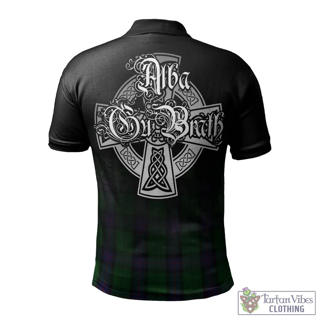 Armstrong Tartan Polo Shirt Featuring Alba Gu Brath Family Crest Celtic Inspired