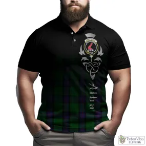 Armstrong Tartan Polo Shirt Featuring Alba Gu Brath Family Crest Celtic Inspired