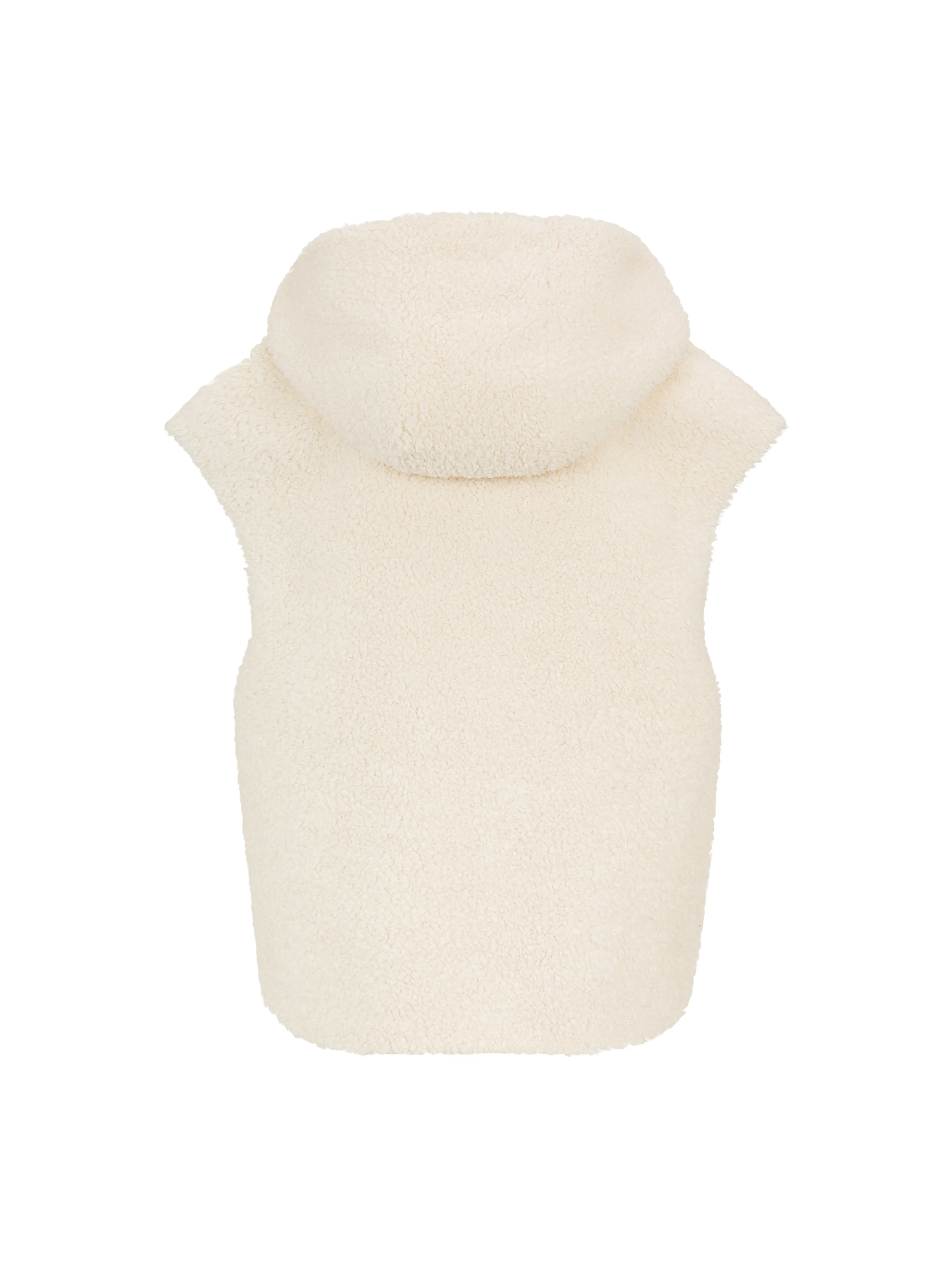 ASPEN BORG GILET-CREAM