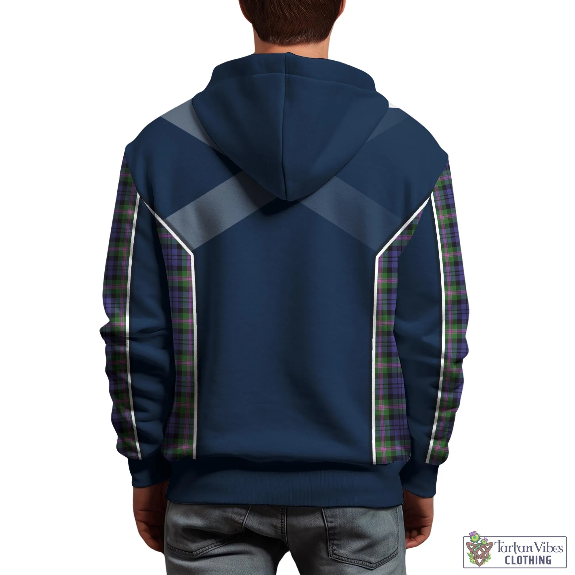 Baird Modern Tartan Hoodie with Family Crest and Lion Rampant Vibes Sport Style