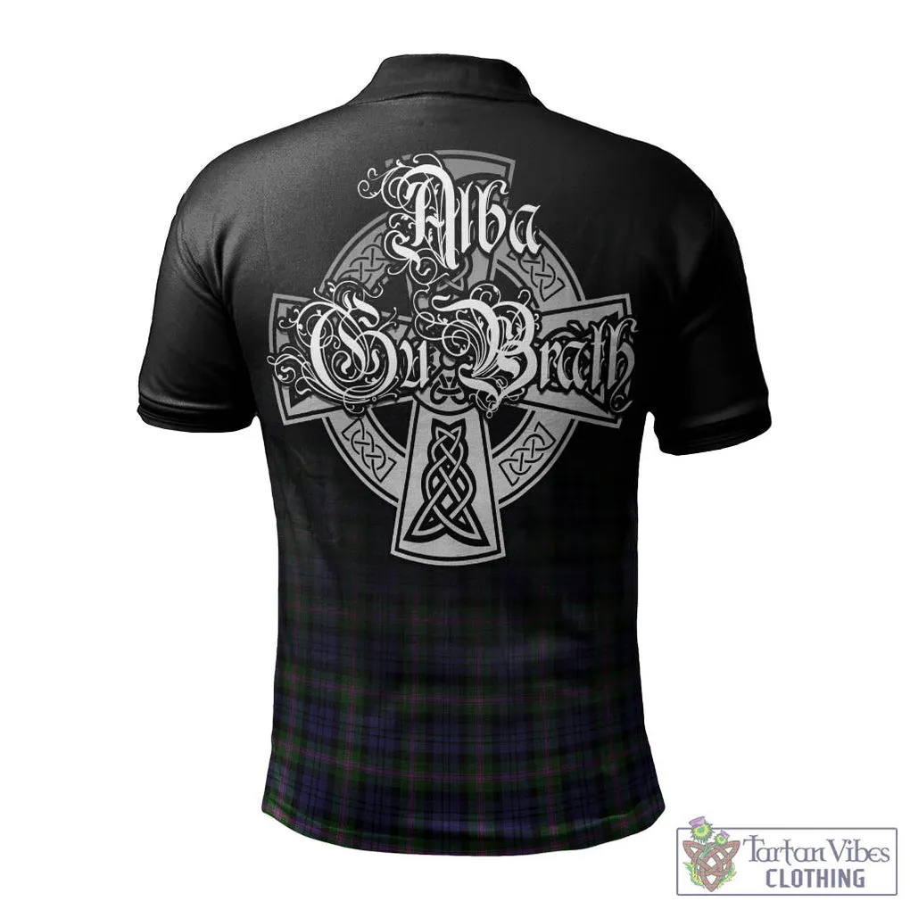 Baird Modern Tartan Polo Shirt Featuring Alba Gu Brath Family Crest Celtic Inspired