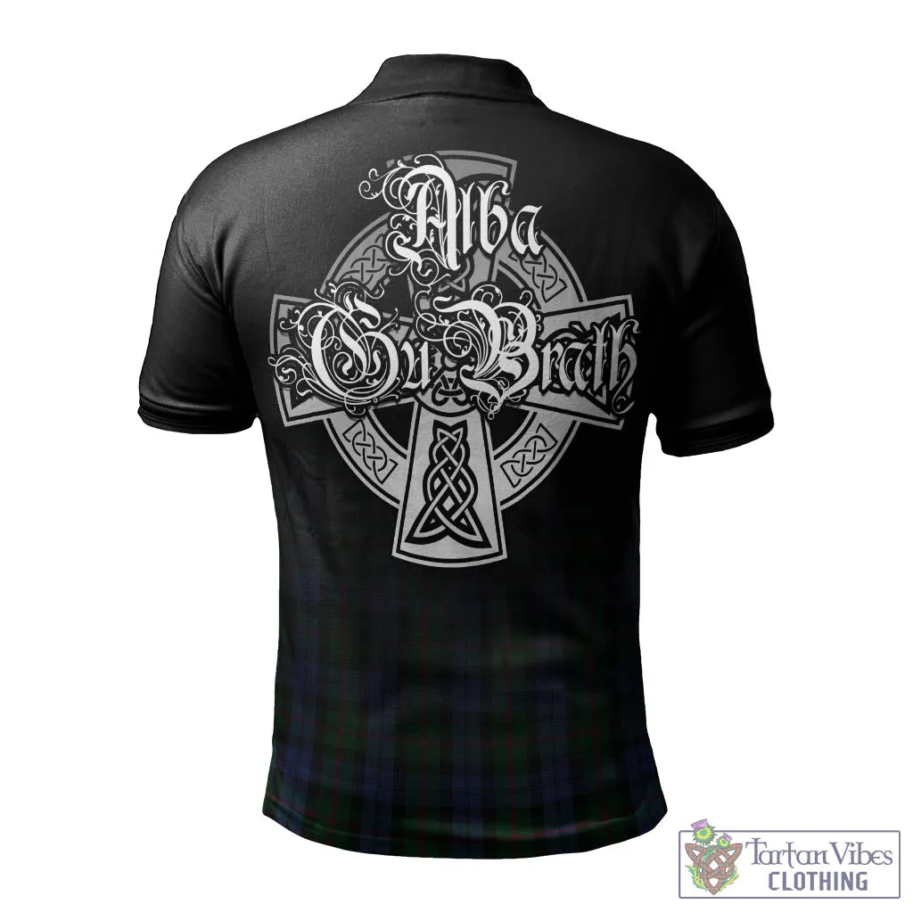 Baird Tartan Polo Shirt Featuring Alba Gu Brath Family Crest Celtic Inspired