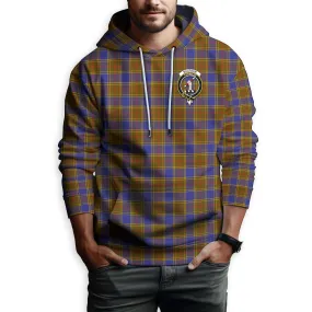 Balfour Tartan Hoodie with Family Crest