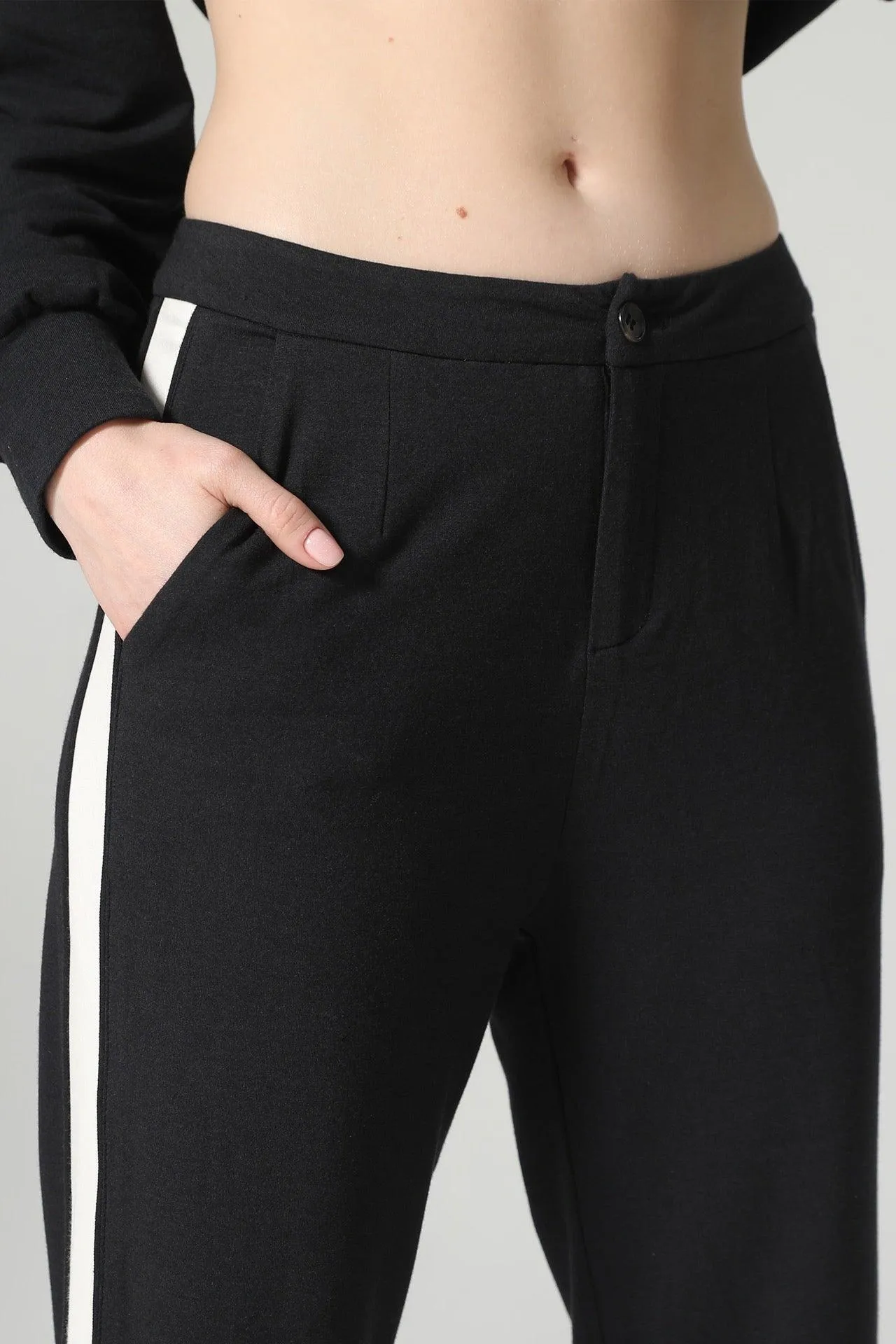 Bamboo Contrast Stripe Sweatpants