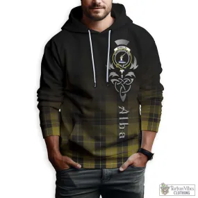 Barclay Dress Tartan Hoodie Featuring Alba Gu Brath Family Crest Celtic Inspired