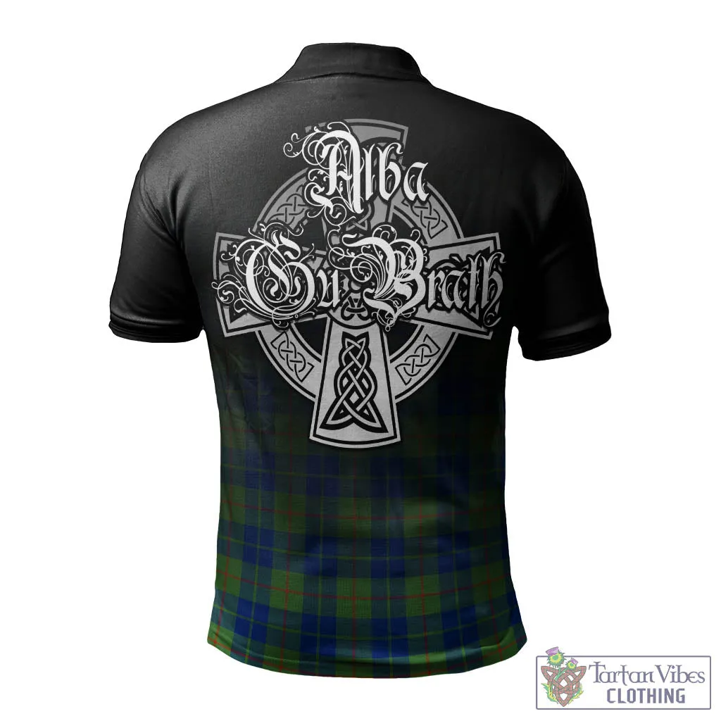 Barclay Hunting Ancient Tartan Polo Shirt Featuring Alba Gu Brath Family Crest Celtic Inspired