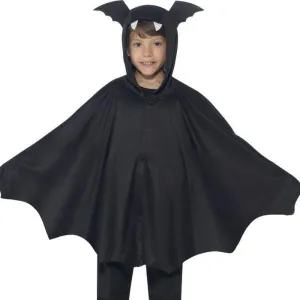 Bat Cape Kids Black