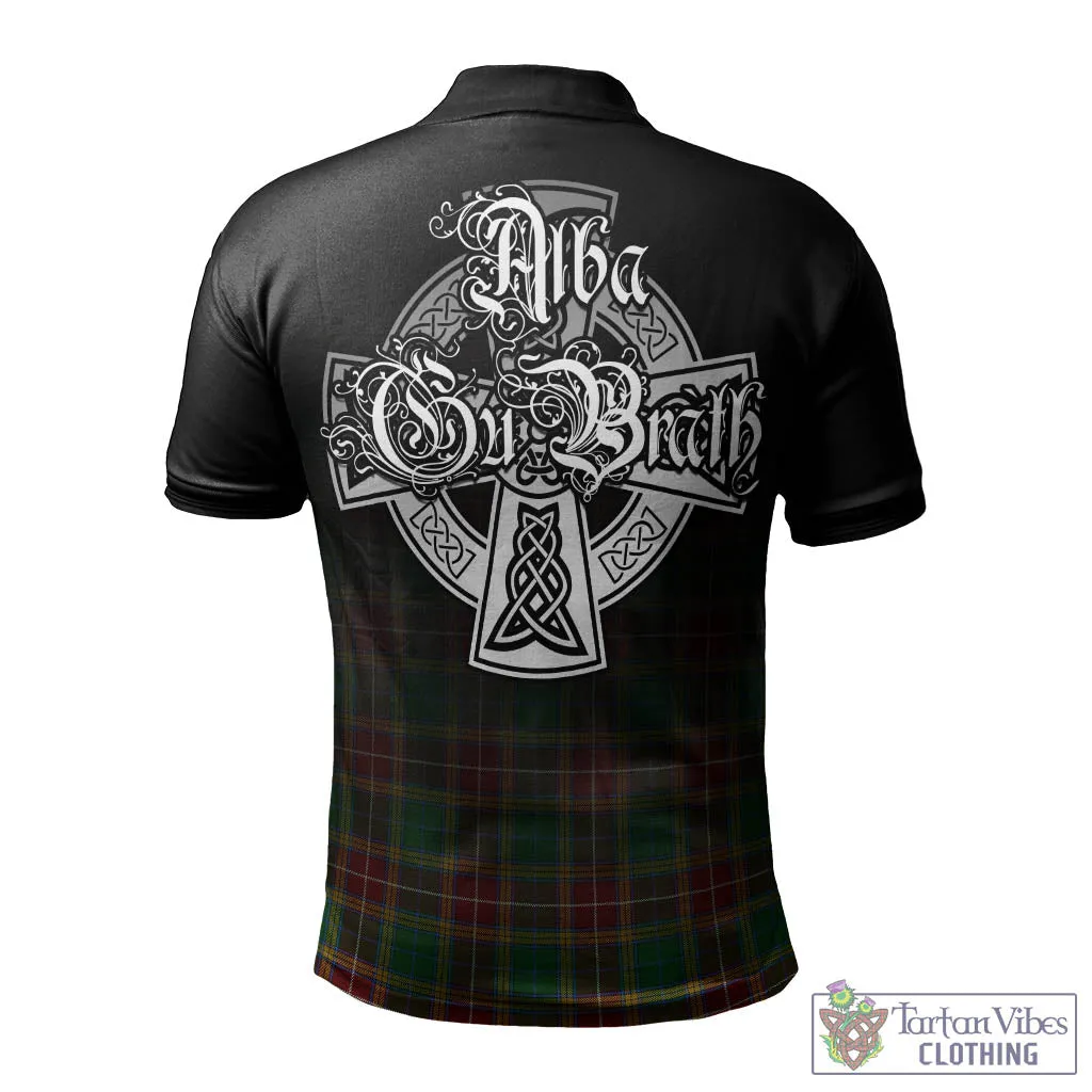 Baxter Tartan Polo Shirt Featuring Alba Gu Brath Family Crest Celtic Inspired