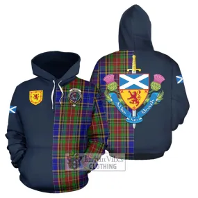 Beattie Tartan Hoodie Alba with Scottish Lion Royal Arm Half Style