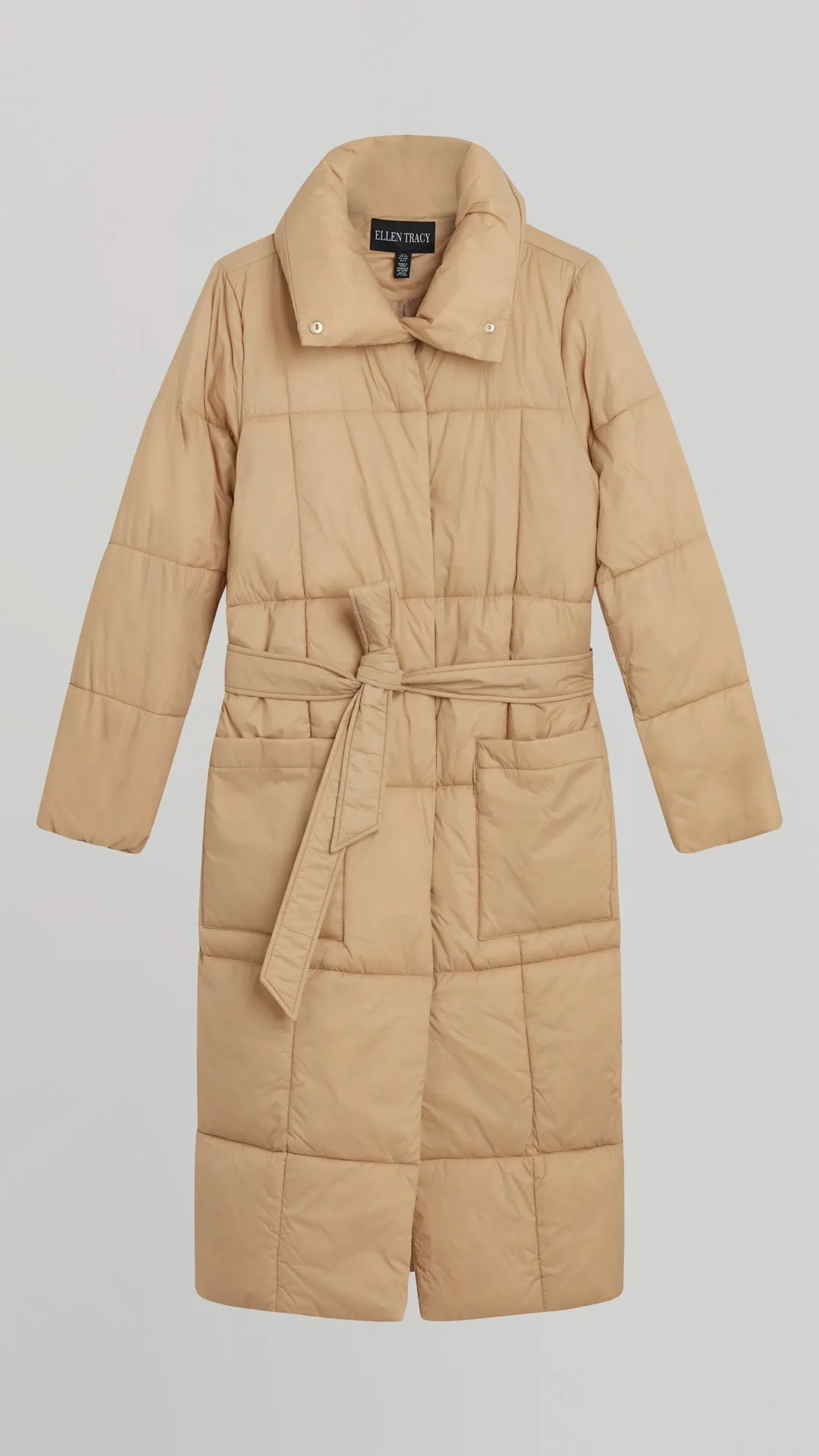 BELTED PILLOW COAT