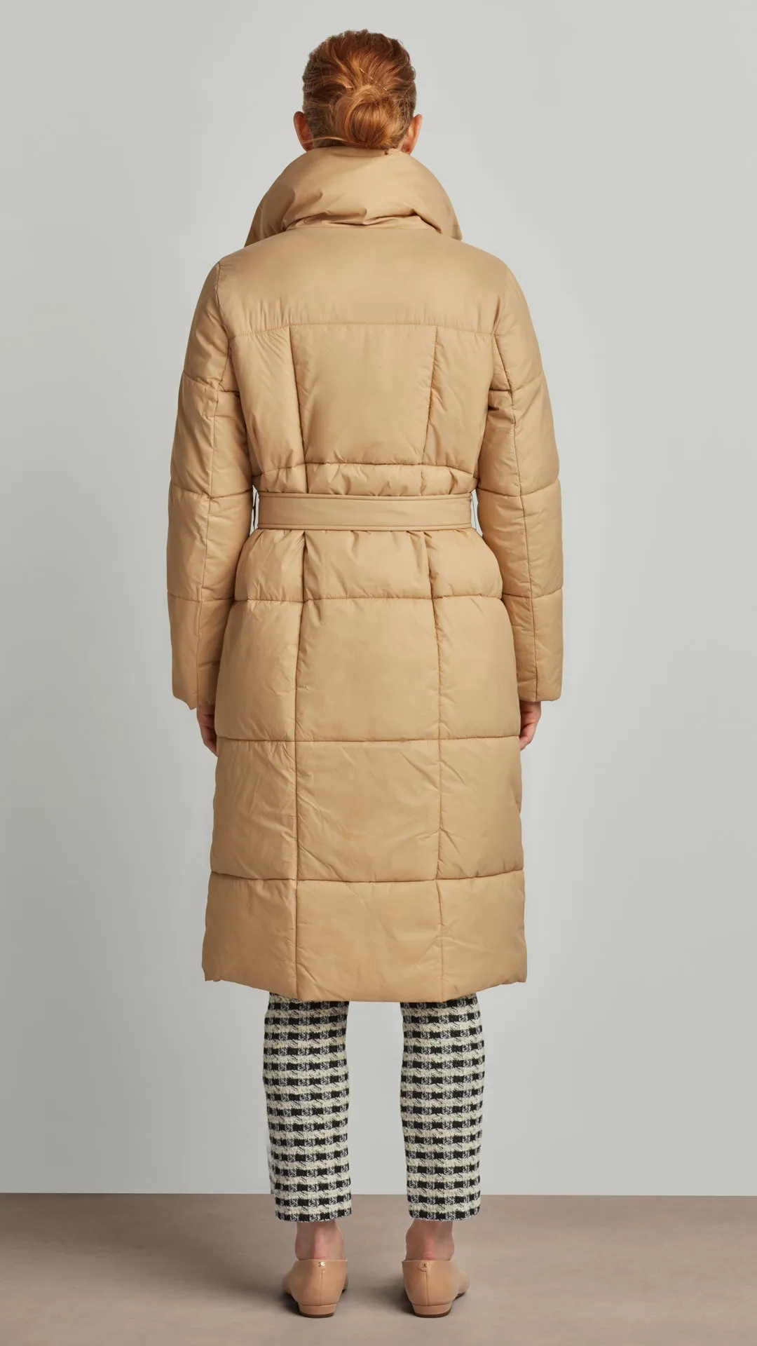 BELTED PILLOW COAT